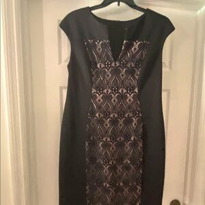 Blank and pink dress size 18 with lace front